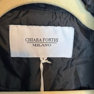 Chiara Forthi Milano Black Vest Size XL NWT's
